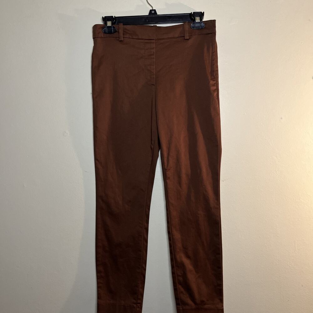 H & M Capri Pants Size 6P Women's Brown Side Zipper at Waist